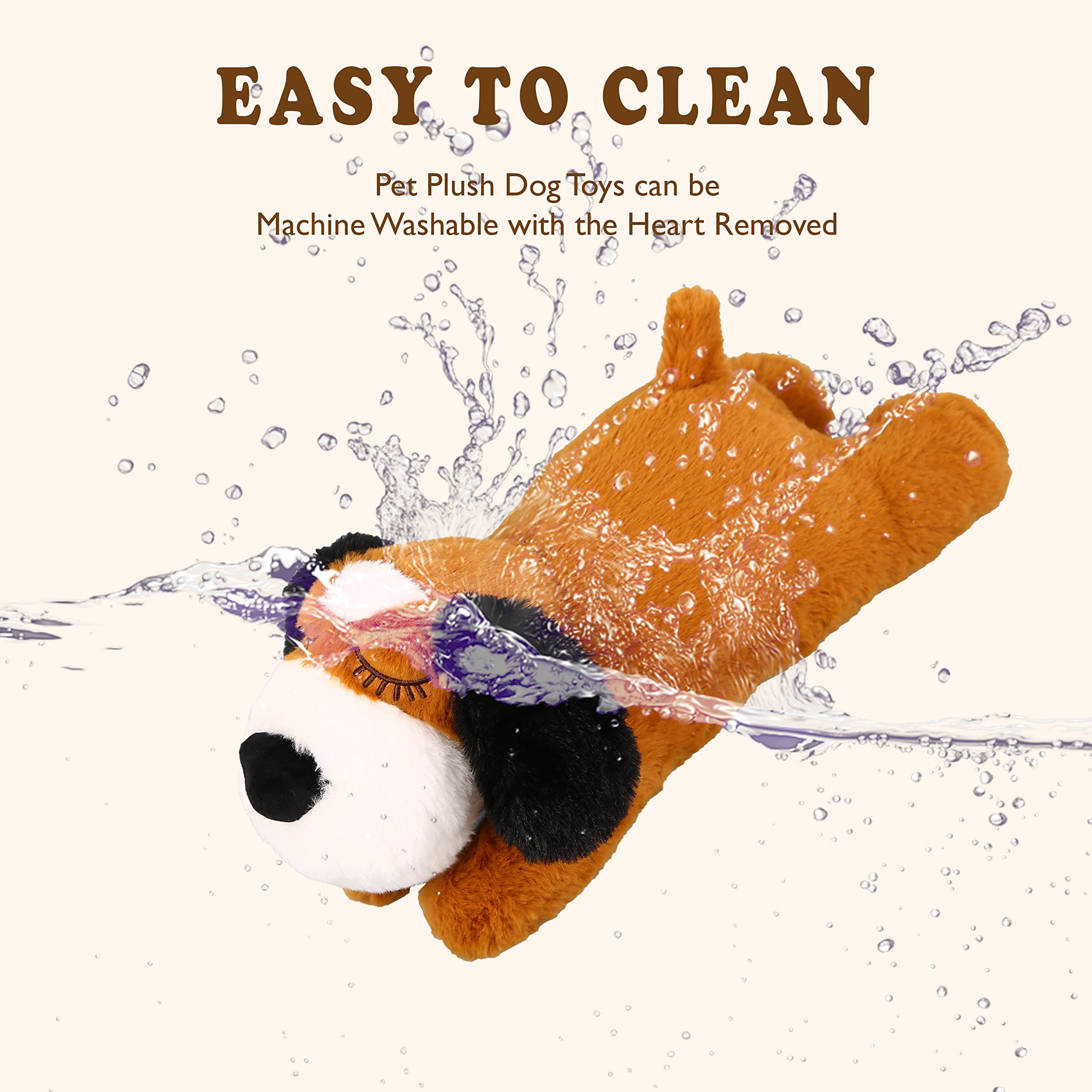 Heartbeat Puppy Toy for Small Dogs - Calming Sleep Aid & Anxiety Relief Plush Toy for Puppies, Cats, and Pets - Perfect for Separation Anxiety Training and Comfort (Yellow) | Ideal for Bedtime, Crate Training, and Soothing Nervous Pets