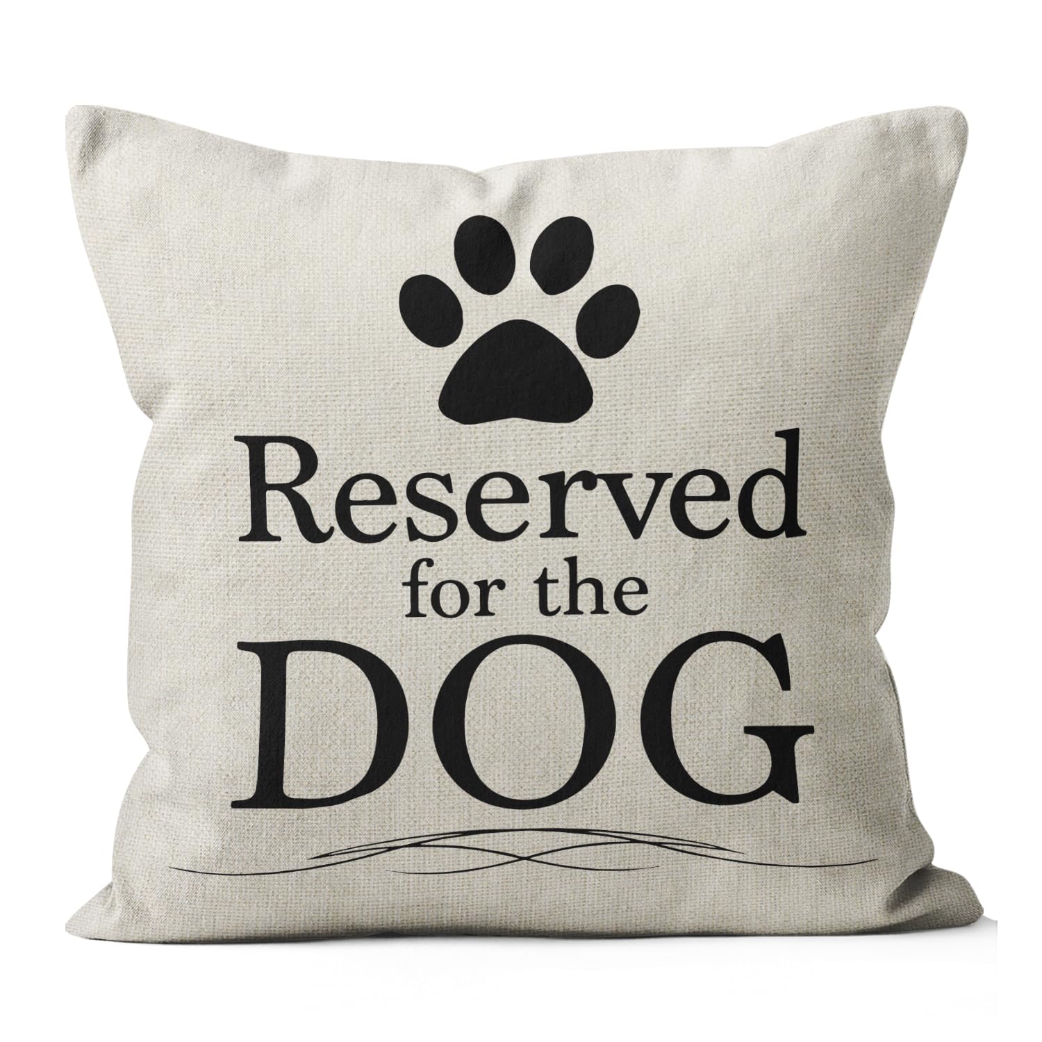 18x18 Dog Pillow Cover - Cute Pet Themed Pillow Case for Small Dogs, Perfect Gift for Dog Owners & Lovers - Ideal for Home Decor, Sofa, Bed & Dog Beds