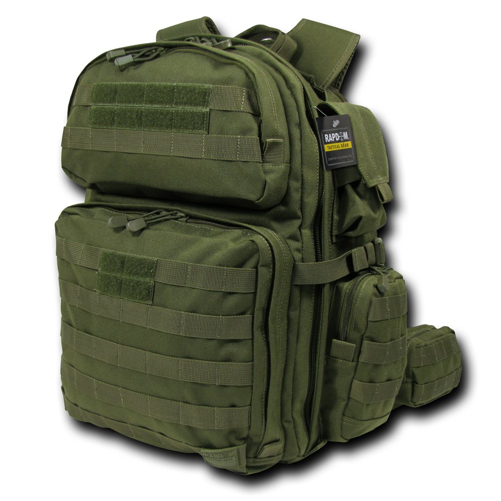 RAPDOM Tactical Rex Assault Backpack - Military Grade MOLLE Rucksack for Outdoor Camping, Hiking & Survival Gear - Durable Waterproof Tactical Daypack for Men & Women