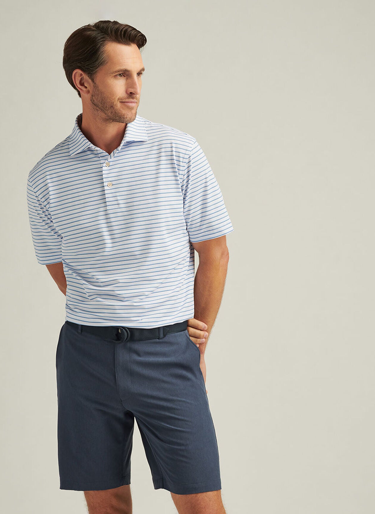 PETER MILLAR Short Sleeve Polo Shirt for Men - Premium Cotton, Classic Fit, Breathable & Comfortable - Perfect for Golf, Business Casual & Summer Outings