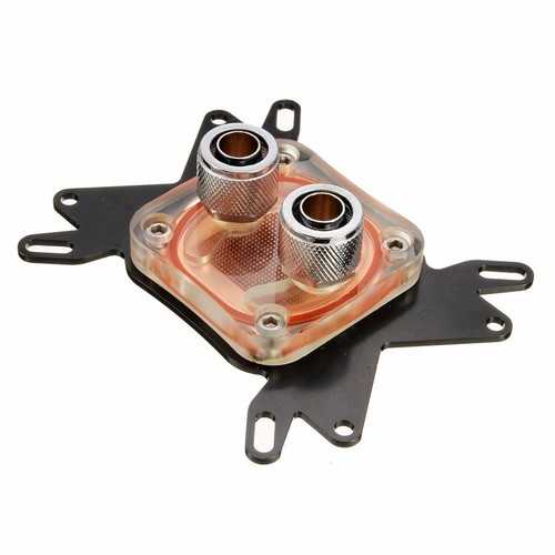 50mm Copper Base CPU Water Cooling Block for Intel & AMD - High-Performance Liquid Cooling Solution for Gaming PCs & Workstations