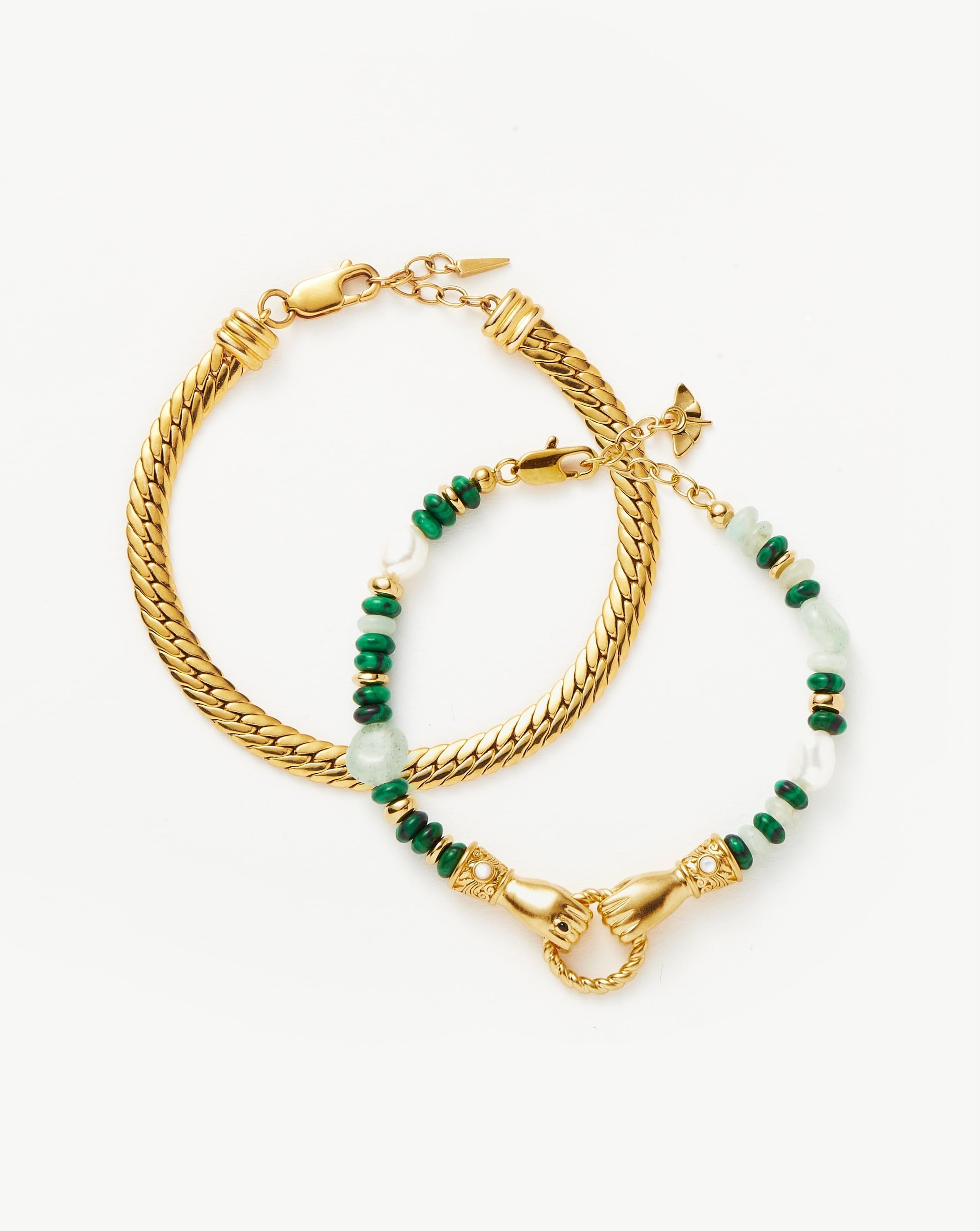 In Good Hands Beaded Bracelet Set - Boho Chic Adjustable Spiritual Jewelry for Women - Perfect for Yoga, Meditation & Everyday Wear