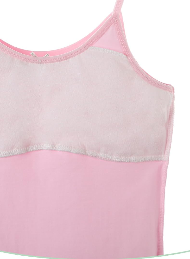 **Girls' Cotton Camisole with Built-in Bra - Soft Training Undershirt for Teens - Perfect for School, Layering & Everyday Comfort**