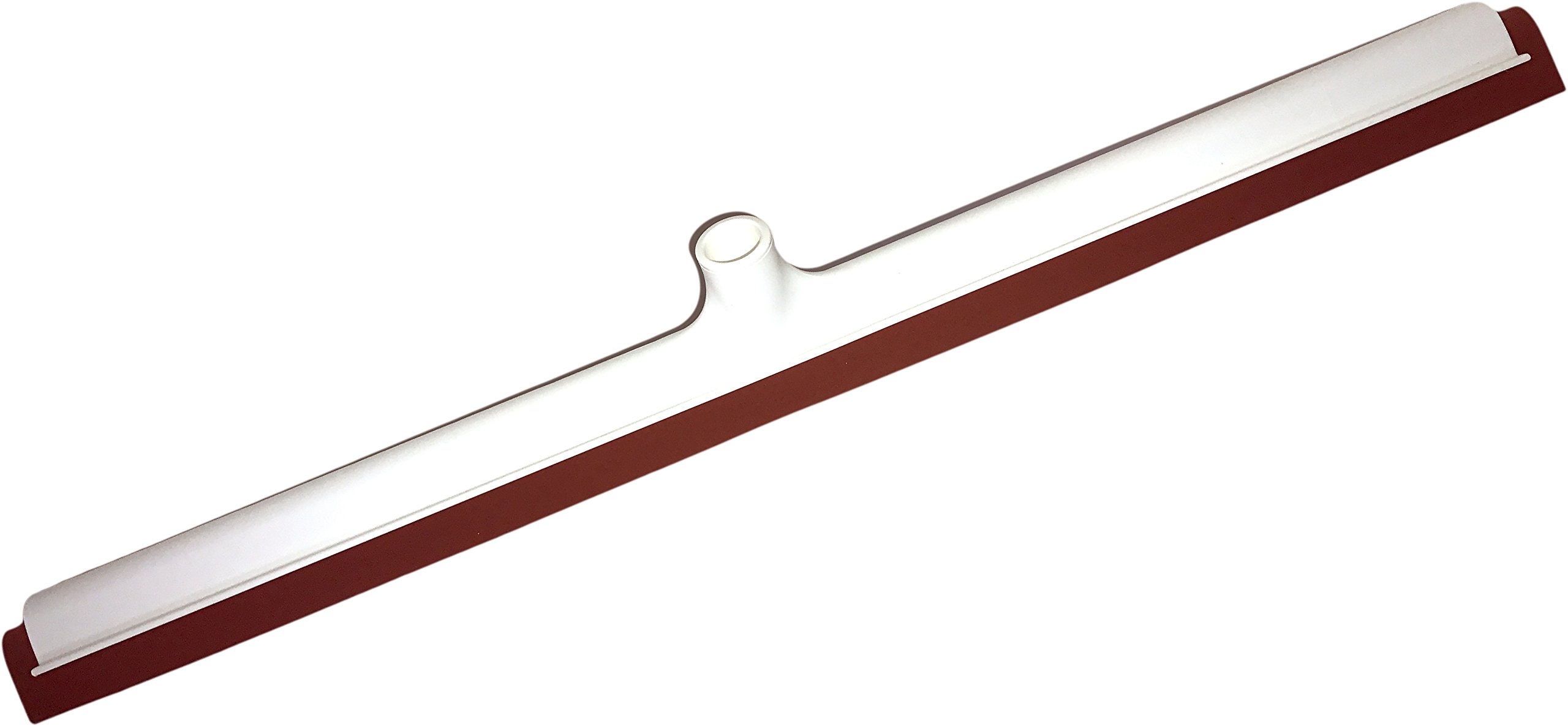 SPARTA Flo-Pac Moss Foam Floor Squeegee with Plastic Frame - 30 Inch Heavy Duty Commercial Squeegee for Bathroom, Kitchen, Tile, Garage & Concrete Floors (Pack of 10, Red) - Perfect for Wet Floor Cleaning, Window Washing & Water Removal