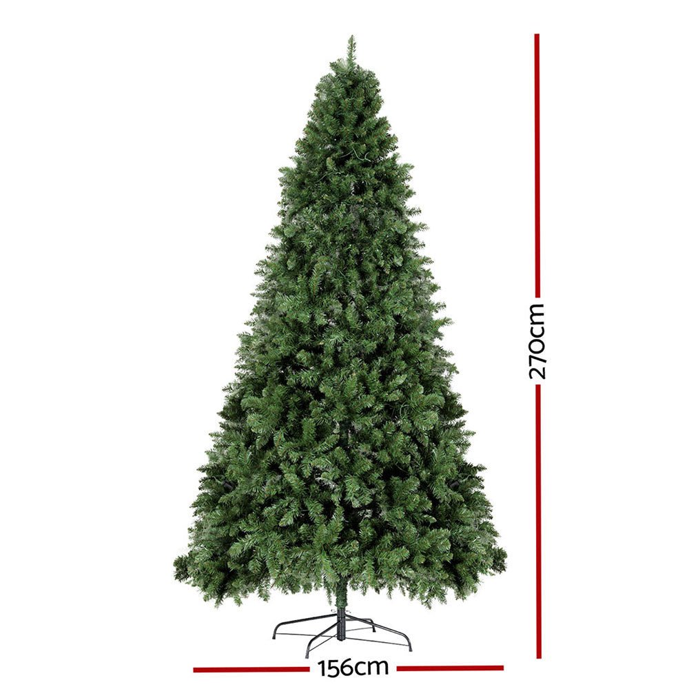 2.7M Pre-Lit Christmas Tree with 2590 LED Lights - Holiday Home Decor for Living Room, Party & Outdoor Festive Decoration
