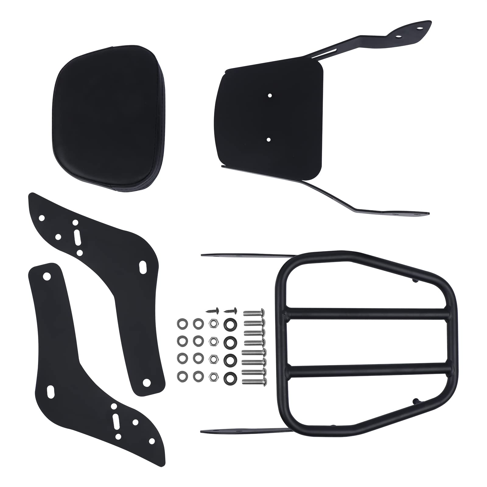 Detachable Sissy Bar Rear Seat Backrest with Pad for Honda Rebel CMX1100 CMX1100 2021-2023 - Motorcycle Passenger Backrest & Luggage Rack - Perfect for Long Rides & Touring Comfort
