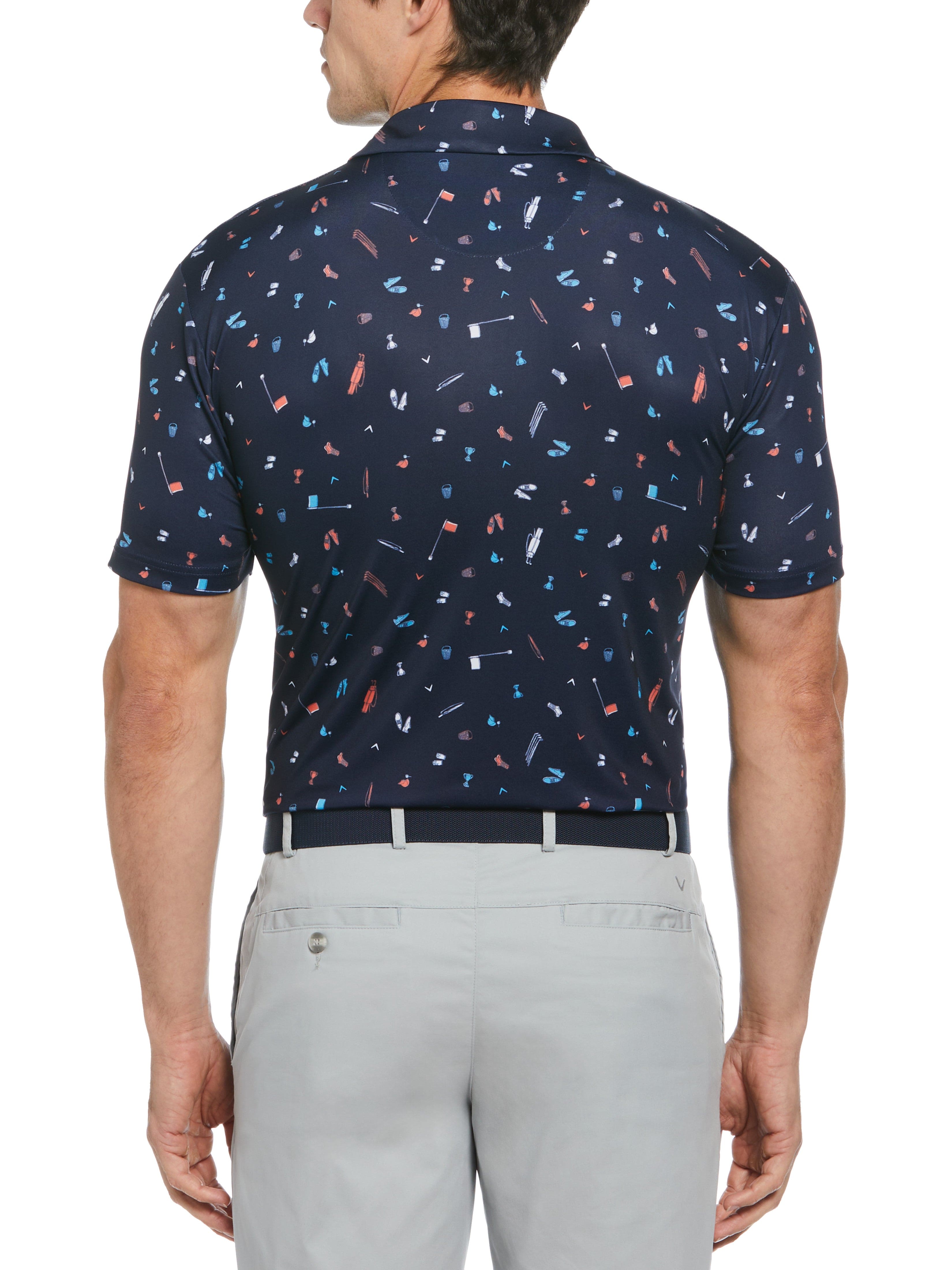 Men's Short Sleeve Graphic Print Polo Shirt - Trendy Casual Tee for Summer Outfits, Beach Wear & Street Style Fashion