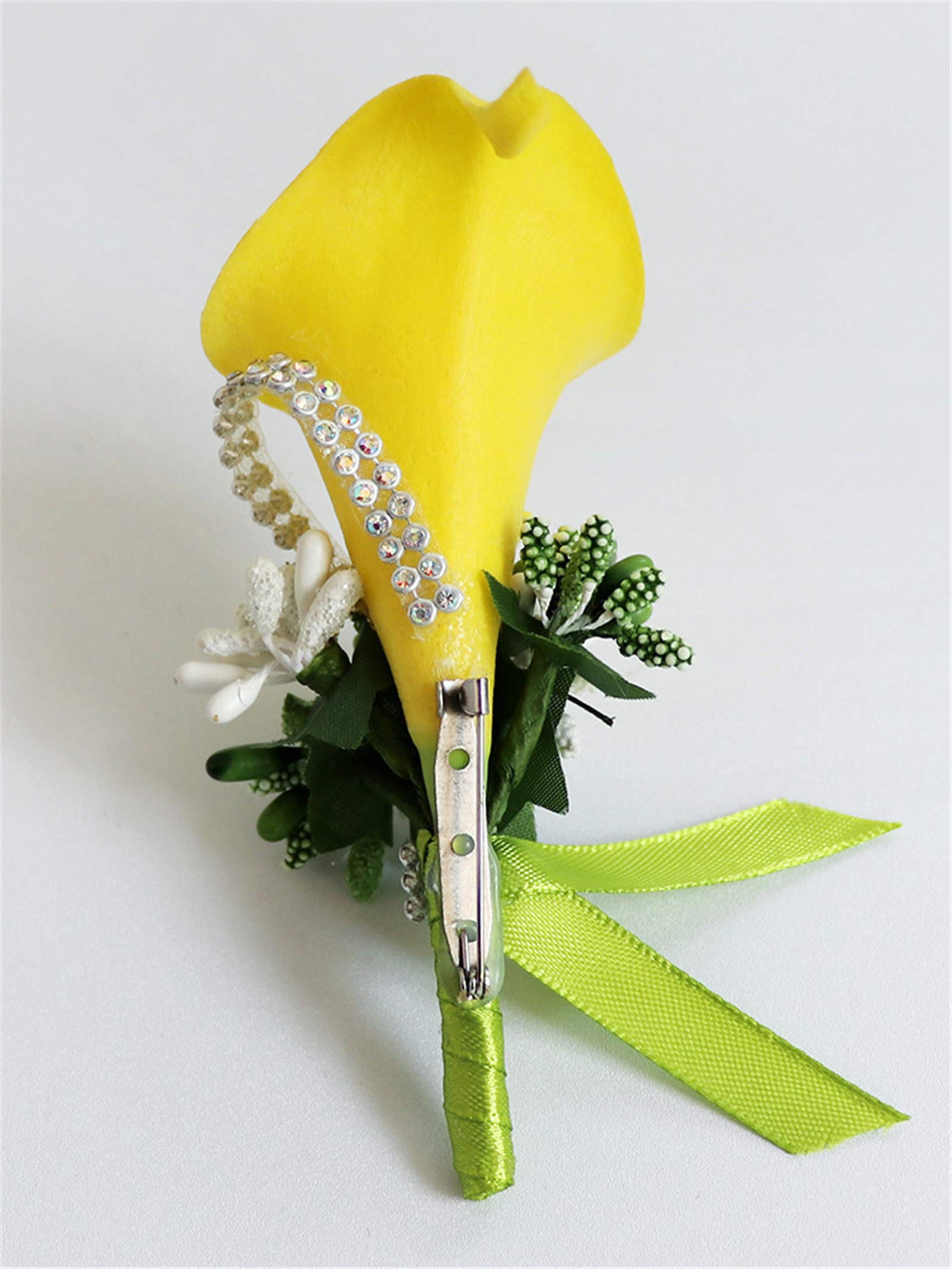 Elegant Rose Boutonniere for Groom & Groomsmen - Wedding, Prom, Party Corsage Brooch - Perfect for Formal Events & Special Occasions