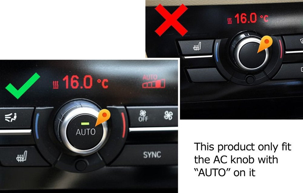3PCS Blue AC Climate Control Radio Volume Knob Ring Covers for BMW 5 6 7 Series - Premium Car Interior Accessories for Enhanced Style & Comfort (Fits E60 E63 E64 E65 E66 Models) - Perfect for Customizing Your BMW Dashboard & Protecting Knobs from Wear