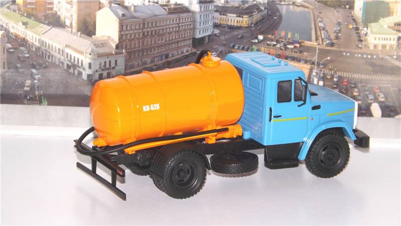 1/43 Scale Soviet Russia KO-520 ZIL-508.1 Vacuum Tank Truck Pre-Built ABS Model - Collectible Diecast Truck for Display, Gift & Military Vehicle Enthusiasts - Perfect for Home Office Decor, Model Showcase & Historical Collection