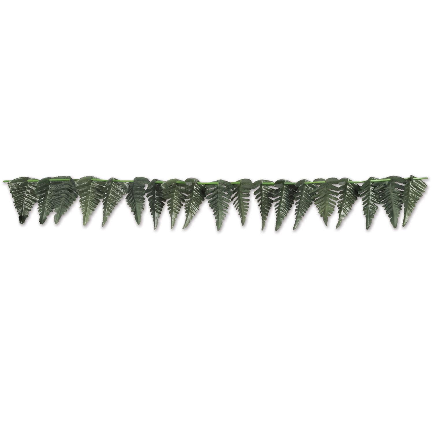 12 Pack Beistle Fern Leaf Party Garland - Tropical Greenery Decor for Birthday, Wedding, Baby Shower & Home Decoration