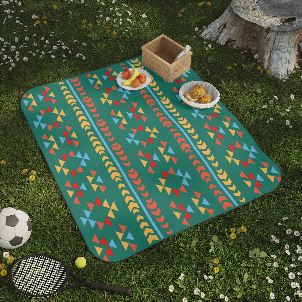 Waterproof Picnic Blanket for Outdoor Activities - Night Canyon Print Beach Blanket with Carrying Strap - Perfect for Picnics, Camping, Beach & Park Use - Great Gift Idea