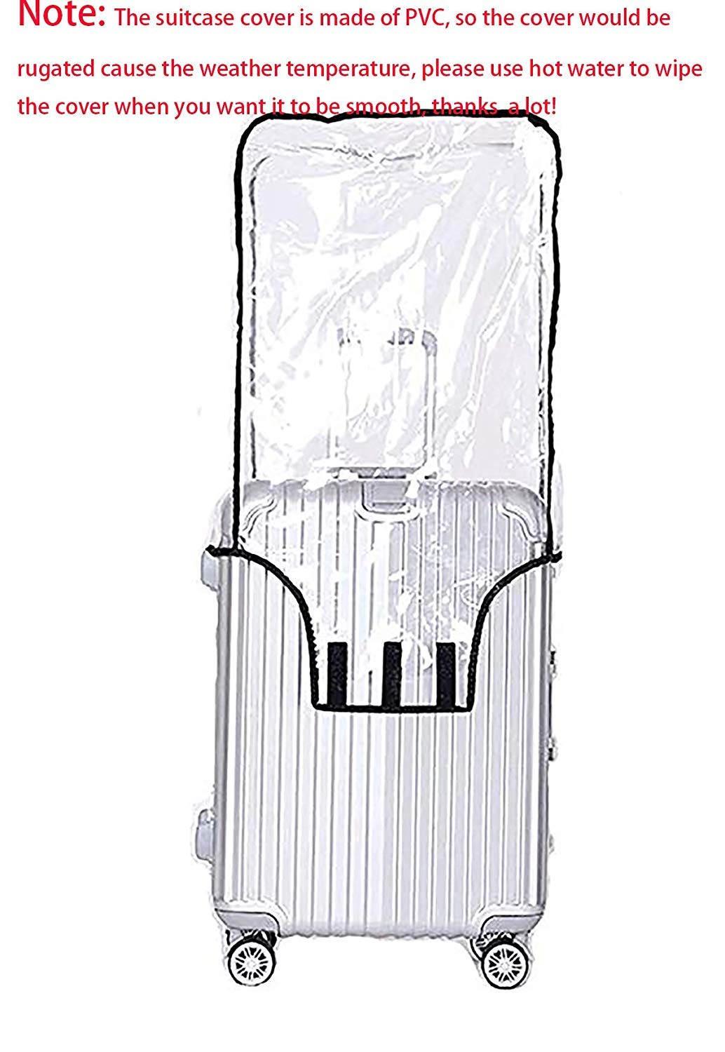 FF1 PVC Luggage Protector Cover - Dust Proof Travel Suitcase Protector for 30