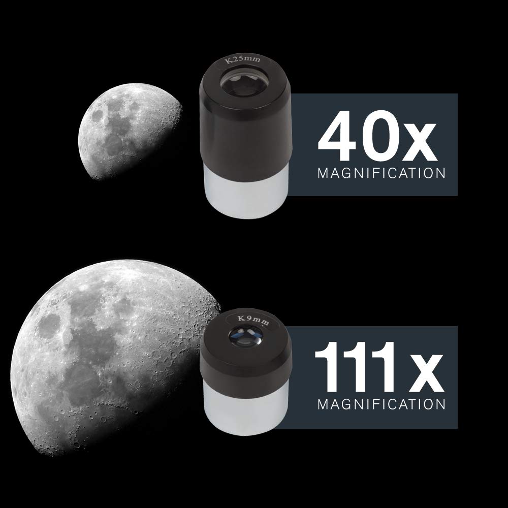 Celestron 114LCM Computerized Newtonian Telescope for Beginners - 114mm Aperture Reflector Telescope with 2 Eyepieces, Full-Height Tripod & Motorized Altazimuth Mount - Perfect for Stargazing, Astronomy Learning & Backyard Observation