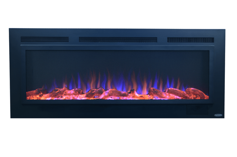 Refurbished 50 Inch Recessed Electric Fireplace - Sideline Steel 80013 | Modern Heating Solution for Living Room, Bedroom & Office | Energy Efficient & Space Saving Design
