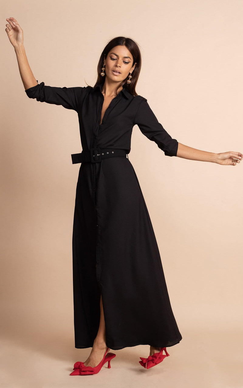 Dove Dress | Dancing Leopard Print | Black Elegant Party Wear for Women | Perfect for Evening Events, Date Nights & Special Occasions