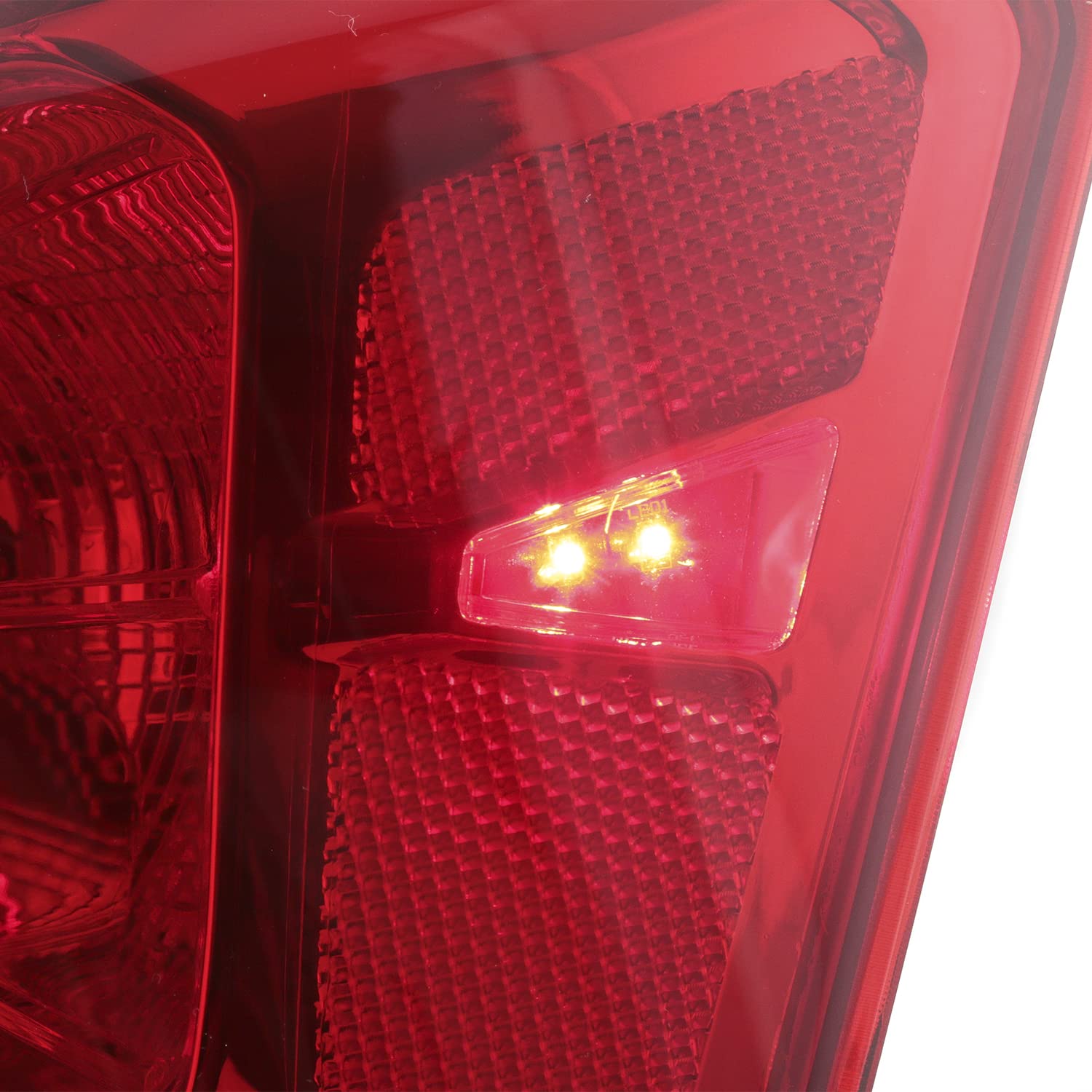 AKKON Red Chrome Tail Lights for 2014-2020 Chevy Impala Sedan - Left Driver & Right Passenger Side Replacement Brake Lamps - Upgrade Your Car's Style & Safety for Night Driving