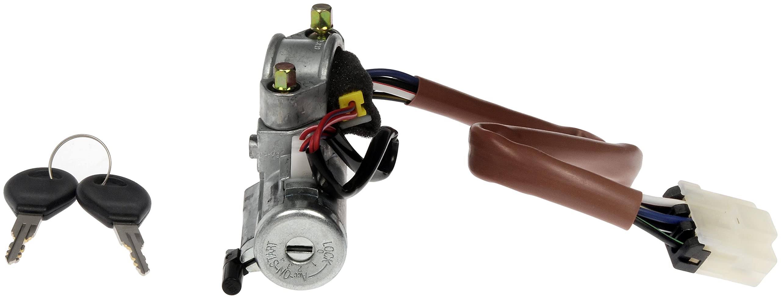Dorman 989-041 Ignition Lock Cylinder with Key - Silver & Black Replacement for Nissan Altima, Maxima, Sentra | Car Door Lock Repair & Anti-Theft Security Upgrade