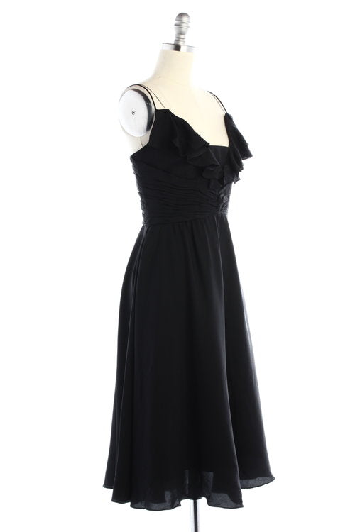 BHLDN Couplet Dress - Elegant Black Wedding Guest Dress for Bridal Shower, Cocktail Party & Formal Events