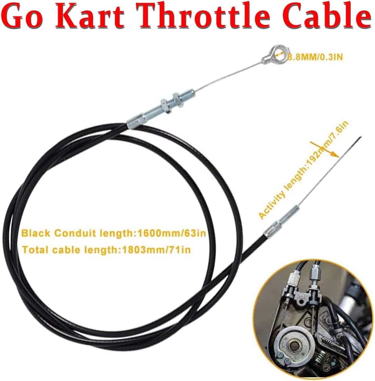 Go Kart Brake Kit & Throttle Pedals with Steering Wheels - Complete Racing Control System for Kids & Adults - Perfect for Off-Road, Backyard, and Track Racing