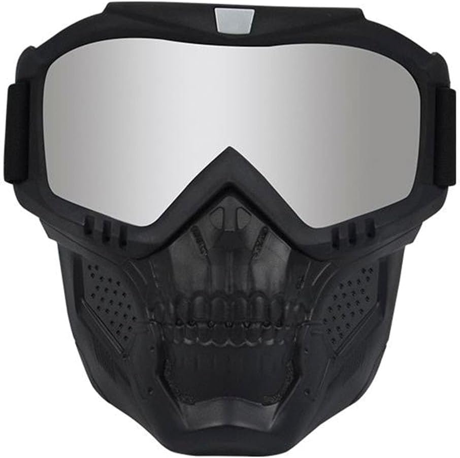 Tactical Airsoft Full Face Mask with Detachable Anti-Fog Goggles & Adjustable Fast Helmet - Protective Gear for Airsoft Games, Paintball, and Outdoor Shooting Sports