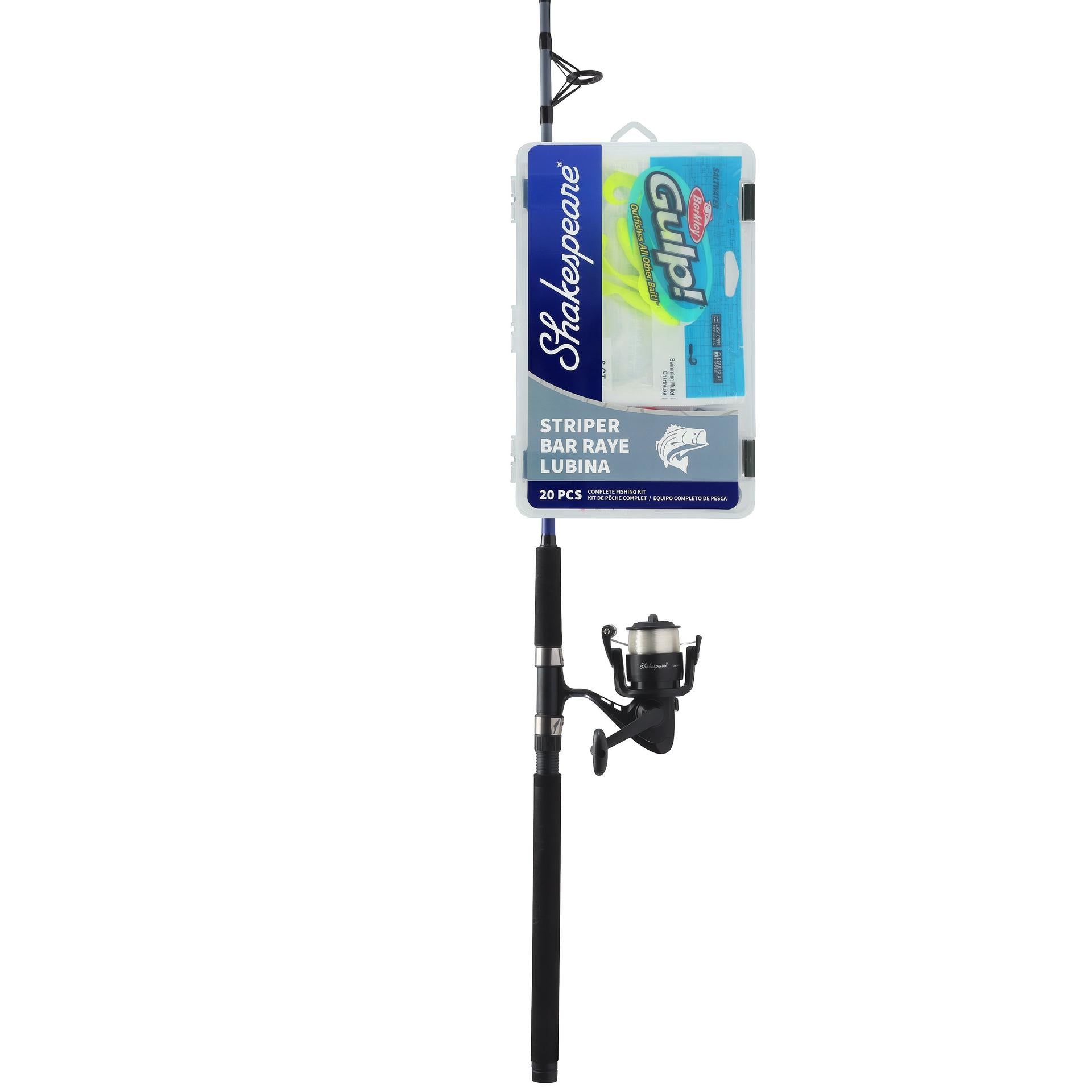 Catch More Fish® Striper Spinning Rod - Premium Saltwater Fishing Pole for Striped Bass - Perfect for Surf Casting & Pier Fishing