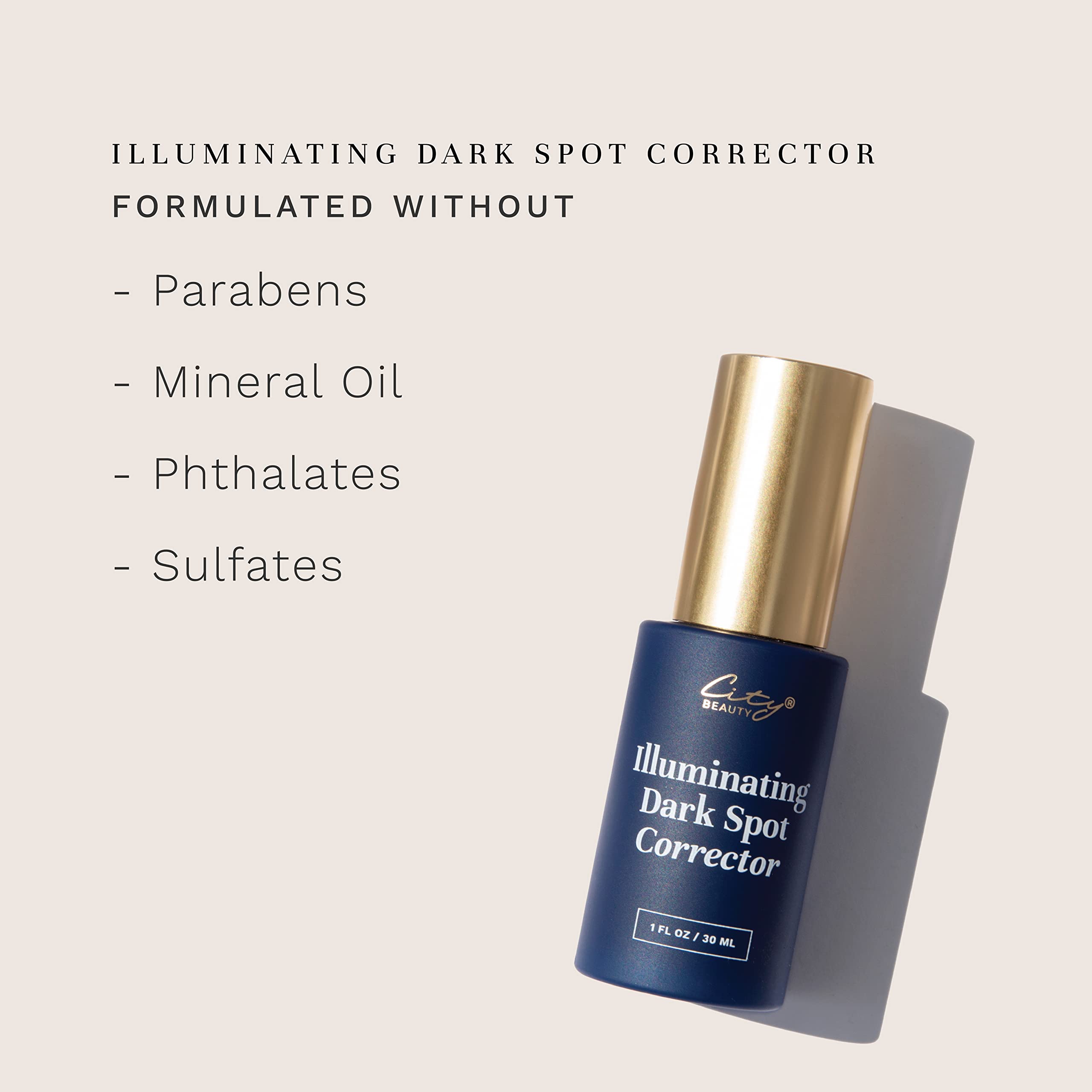 City Beauty Illuminating Dark Spot Corrector Serum - Age Spot & Hyperpigmentation Treatment with Alpha-Arbutin - Brightening Face, Neck & Hands Cream - Anti-Aging, Cruelty-Free Skincare for Radiant, Even-Toned Complexion - Perfect for Daily Use & Nighttime Routine