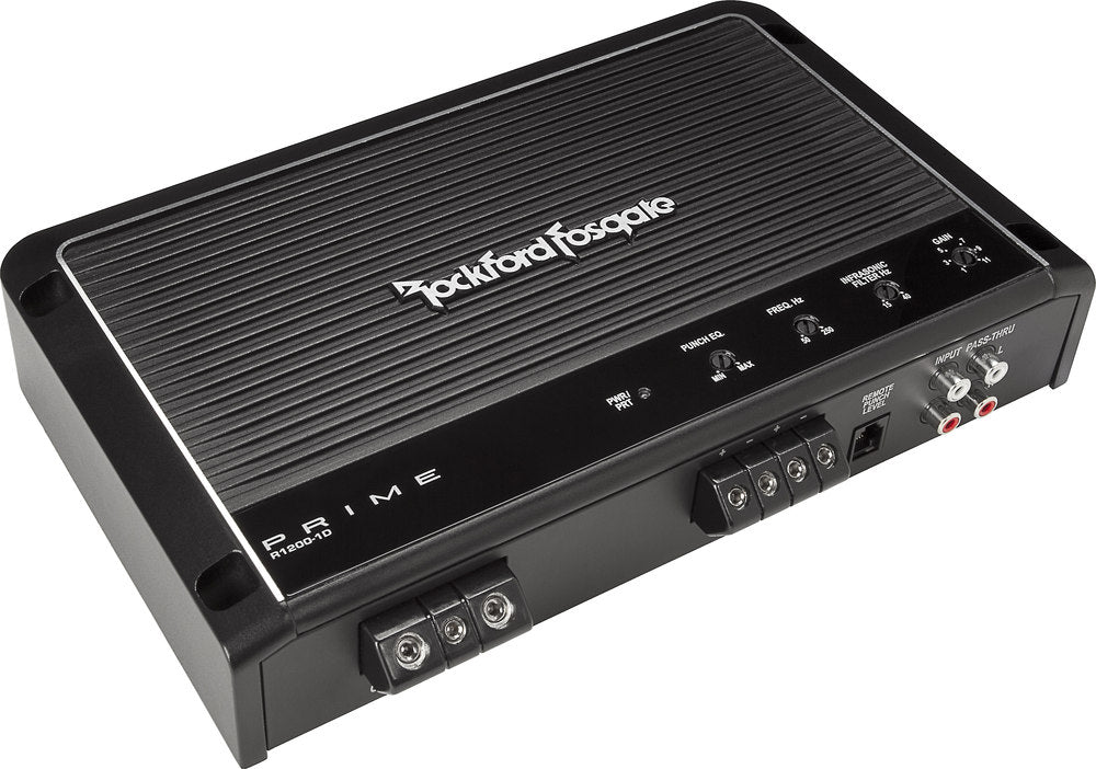 Rockford Fosgate R1200-1D 1200W Monoblock Car Amplifier - High Power Bass Boost for Car Audio Systems | Perfect for Subwoofers & Upgrading Your Vehicle Sound System