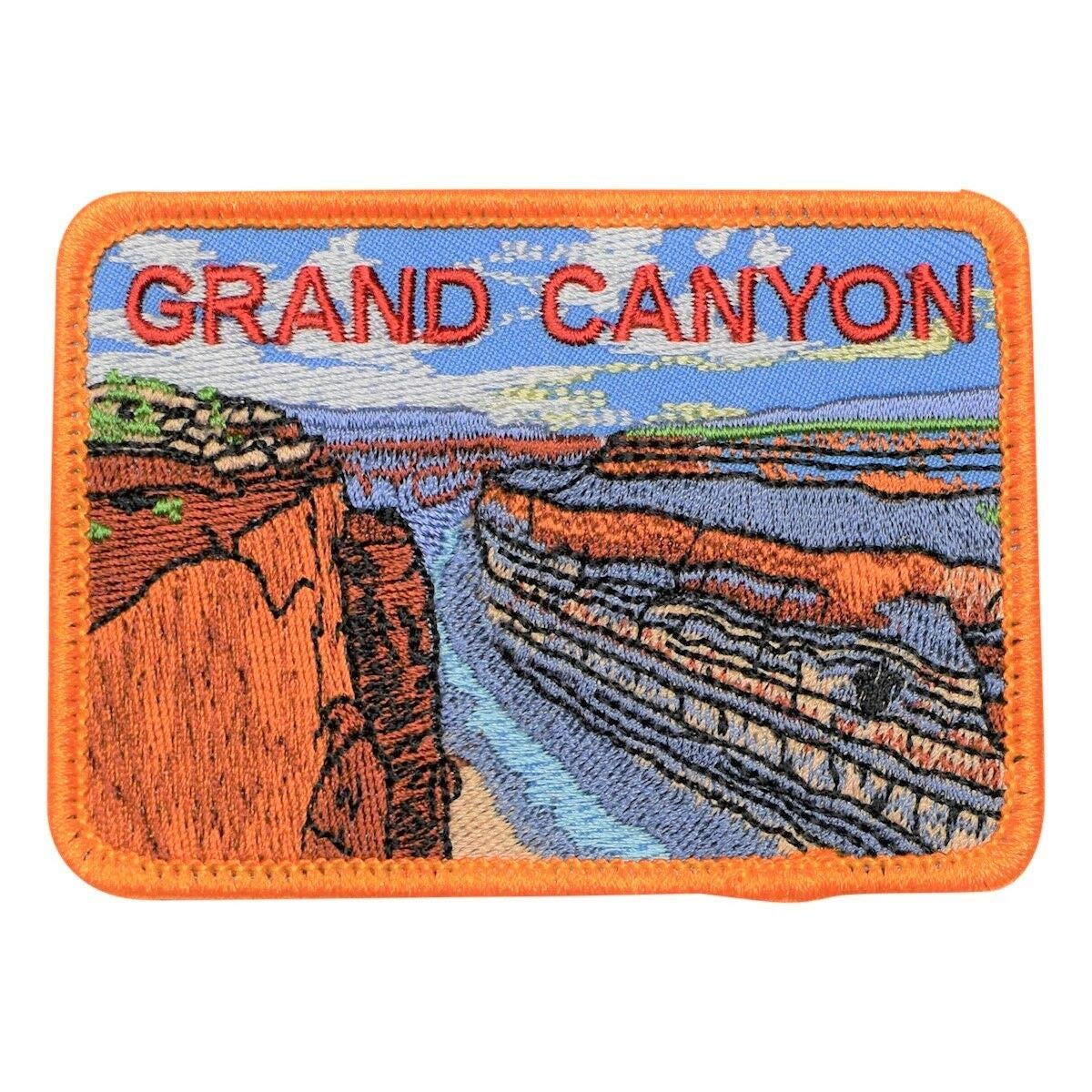 Grand Canyon National Park Embroidered Iron-On Patch - Arizona, Colorado River Souvenir for Hiking Jackets, Backpacks & Travel Gear