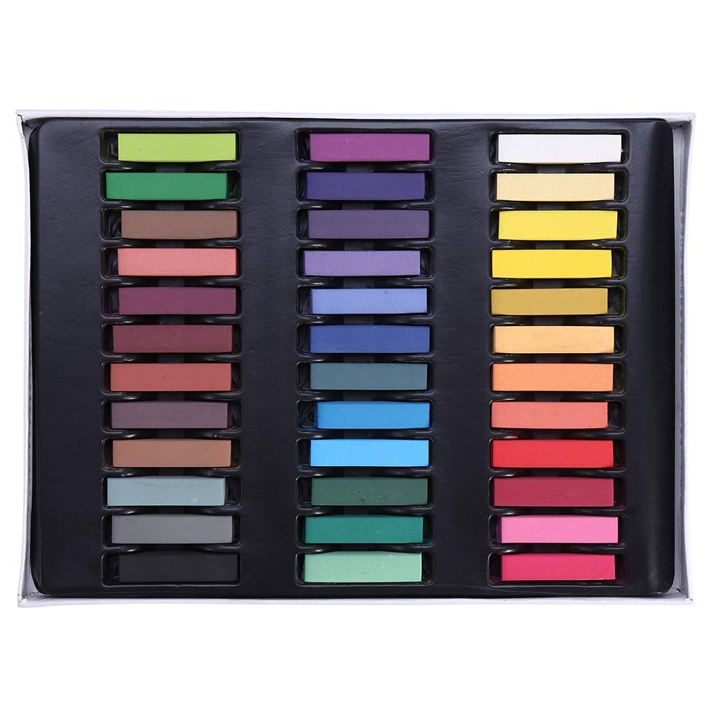 36 Colors Non-Toxic Temporary Hair Chalk Kit - Professional Pastel Hair Color for Women | Perfect for Parties, Halloween, Cosplay & Everyday Fun