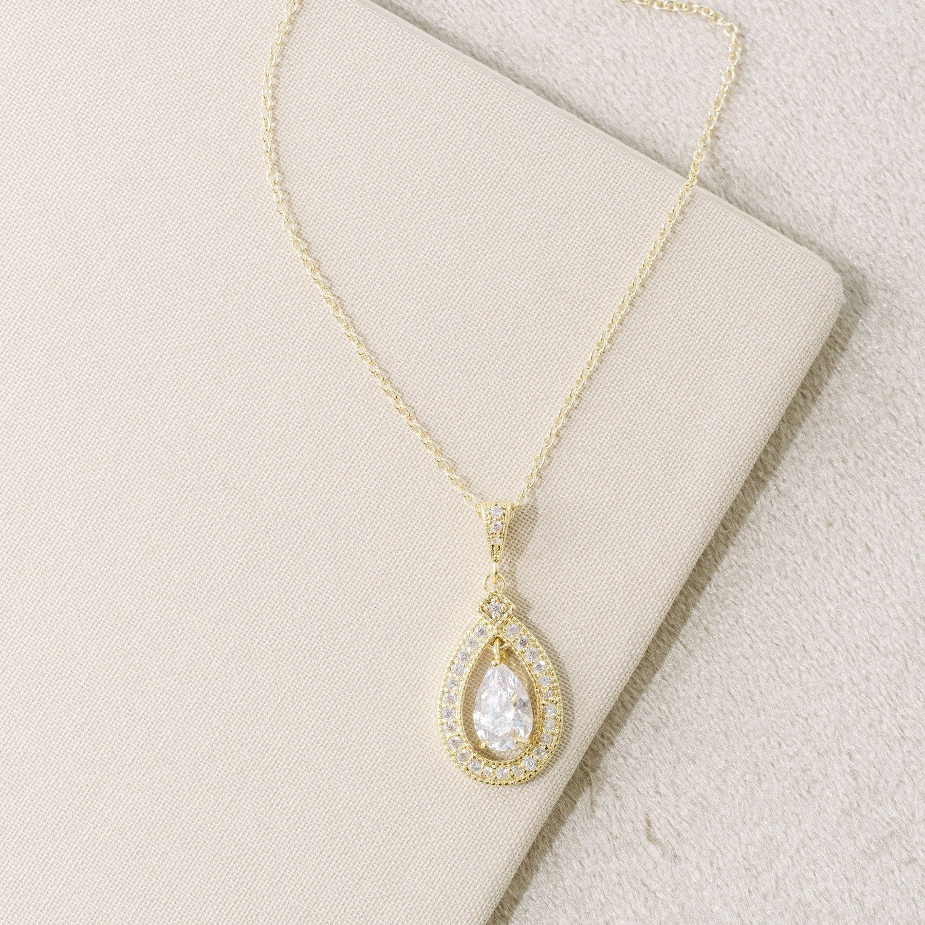 Lilibeth Gold Earrings and Pendant Jewelry Set for Women - Elegant Gift for Birthday, Anniversary & Special Occasions