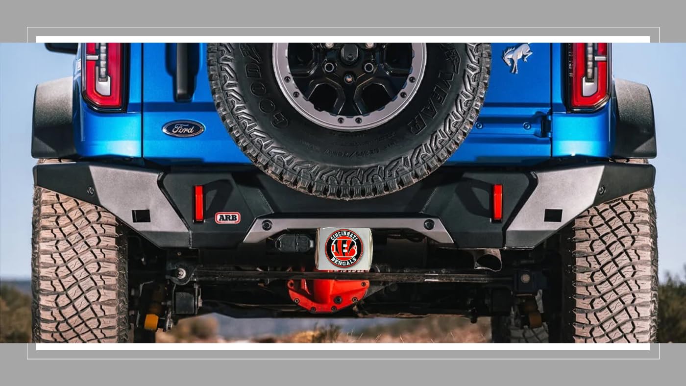 FANMATS NFL Chrome Metal Hitch Cover with 3D Team Logo - Roundel Molded Design for Trucks, SUVs & Cars | Perfect Football Fan Gift for Tailgating & Game Day