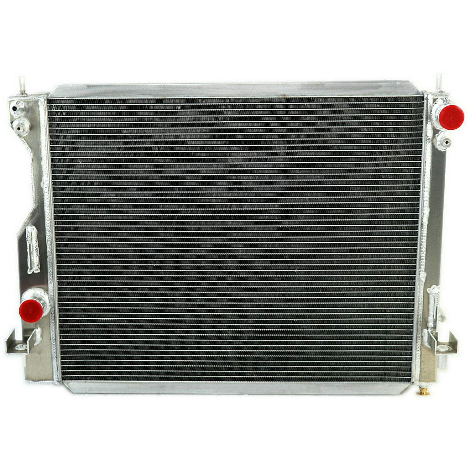 High-Performance Aluminum Radiator Replacement for 2005-2014 Ford Mustang 3.9L-5.0L V8 - 3-Row Core with Electric Fan Shroud & Thermostat Kit - Perfect for Racing, Off-Road & Daily Driving