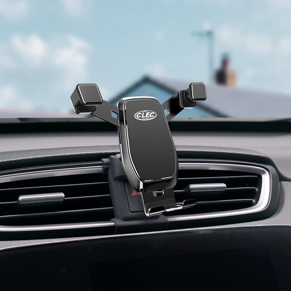 360° Rotating Adjustable Gravity Car Phone Holder for Honda CR-V 2017-2022 | Universal Air Vent Phone Mount Compatible with 4-7 Inch Smartphones (Black) | Perfect for Hands-Free Navigation & Safe Driving