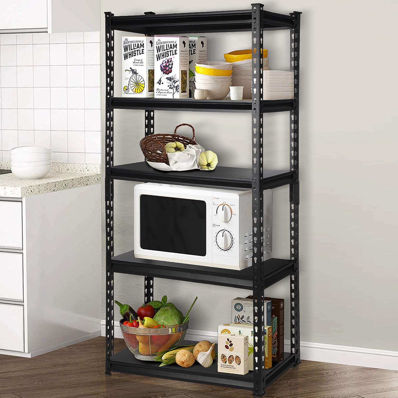 5-Tier Heavy Duty Metal Storage Shelves 27.5