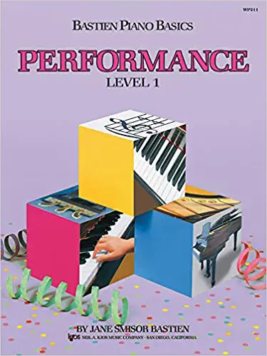Bastien Piano Basics Performance Level 1 - Beginner Piano Book for Kids & Adults | Learn Piano at Home, Music Lessons, Practice Guide