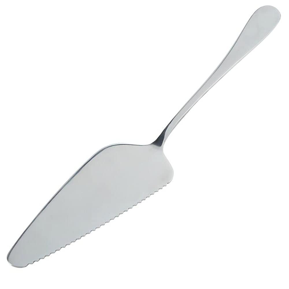 Premium Stainless Steel Serrated Edge Cake Server - Professional Baking Spatula for Cakes, Pies & Pizza - Ideal for Weddings, Parties & Home Baking (Type 1)