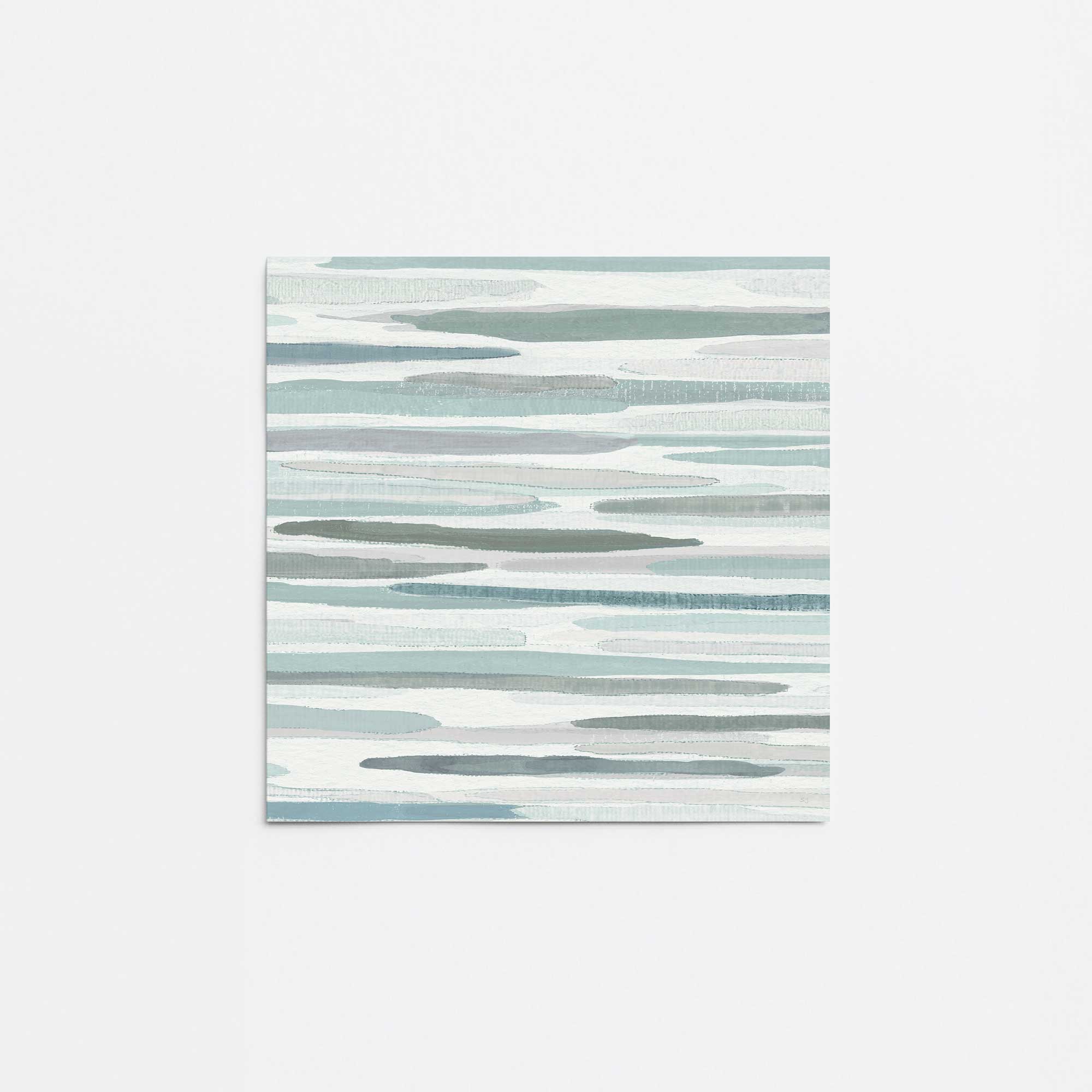 Cresting Calm v2 Print - Ocean Wave Wall Art for Home & Office Decor - Perfect for Living Room, Bedroom, or Meditation Space