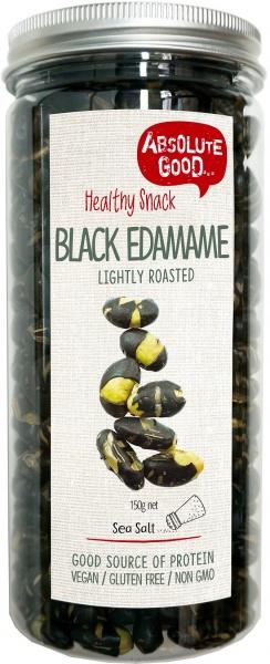 Organic Roasted Black Edamame Snacks - Crunchy, Healthy, High-Protein Soybean Treats - Perfect for Keto, Vegan & Gluten-Free Diets - Great for On-the-Go, Office Snacking & Movie Nights