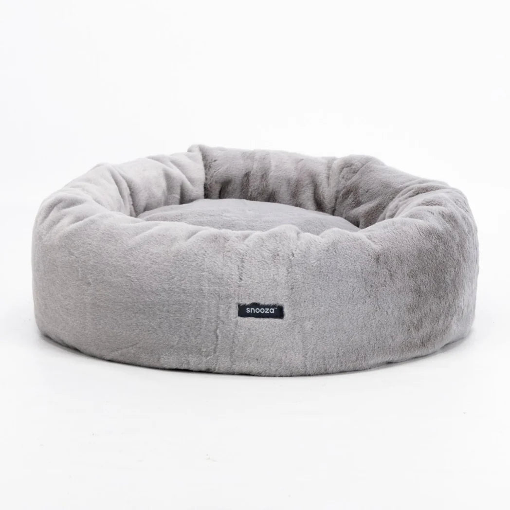 Luxury Plush Fur Dog Bed for Small Medium Large Dogs - Ultra Soft & Comfortable Pet Bed with Removable Cover - Perfect for Crate, Kennel, or Home Use