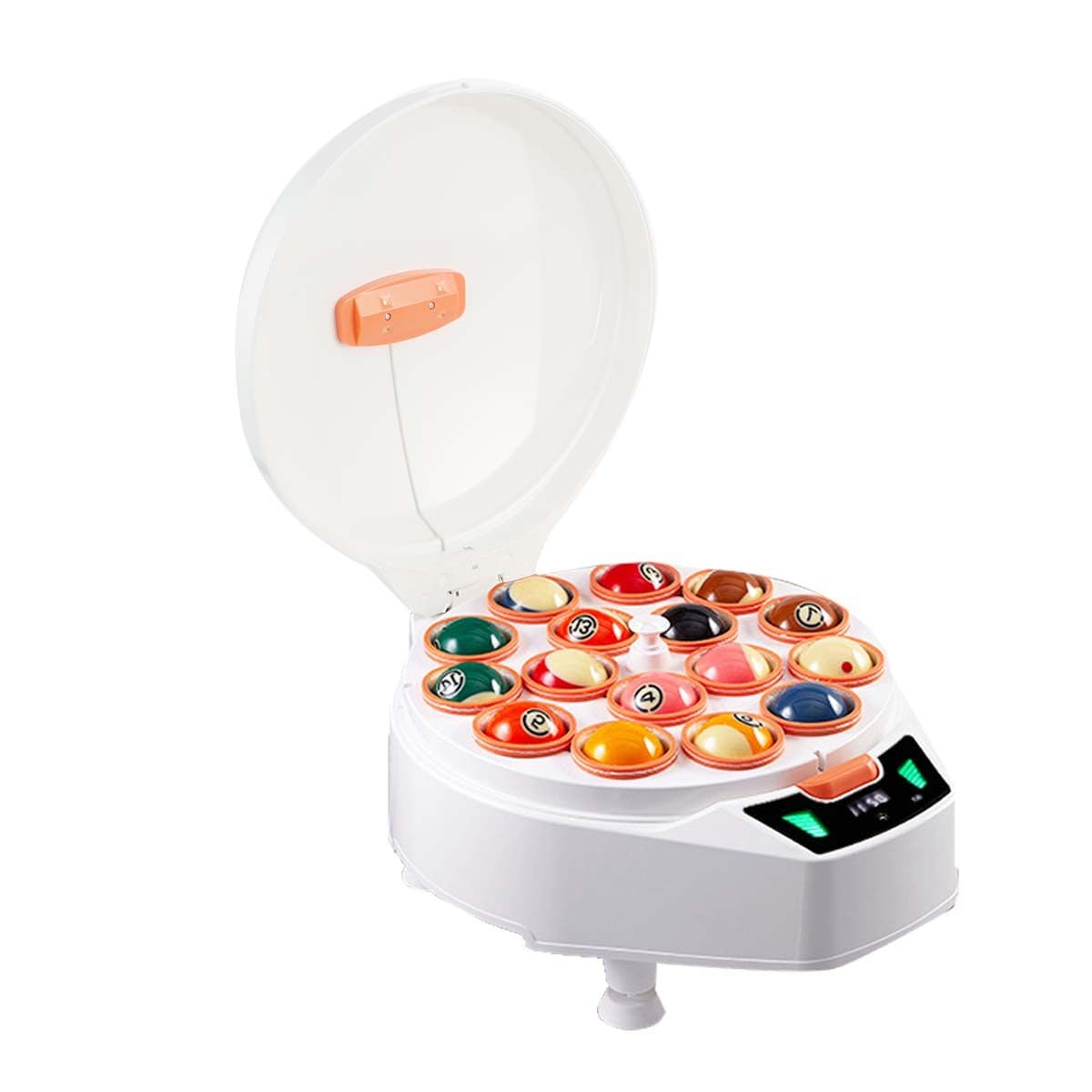 Automatic Pool Ball Cleaner Machine - Professional Billiard & Snooker Ball Polisher for 16 Balls (US) & 22 Balls (UK) - 110V Electric Ball Cleaning System - Perfect for Home Game Rooms, Bars, and Pool Halls