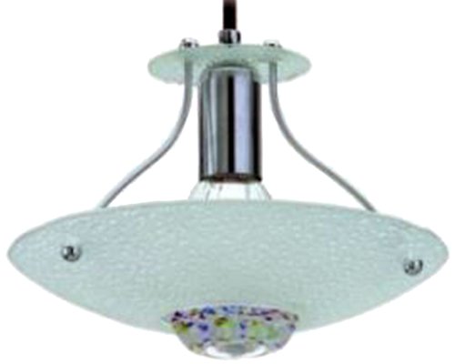 Cal Lighting CALUP-935/6-BS Modern Black Single Pendant Light Fixture - Perfect for Kitchen Island, Dining Room, or Entryway Lighting