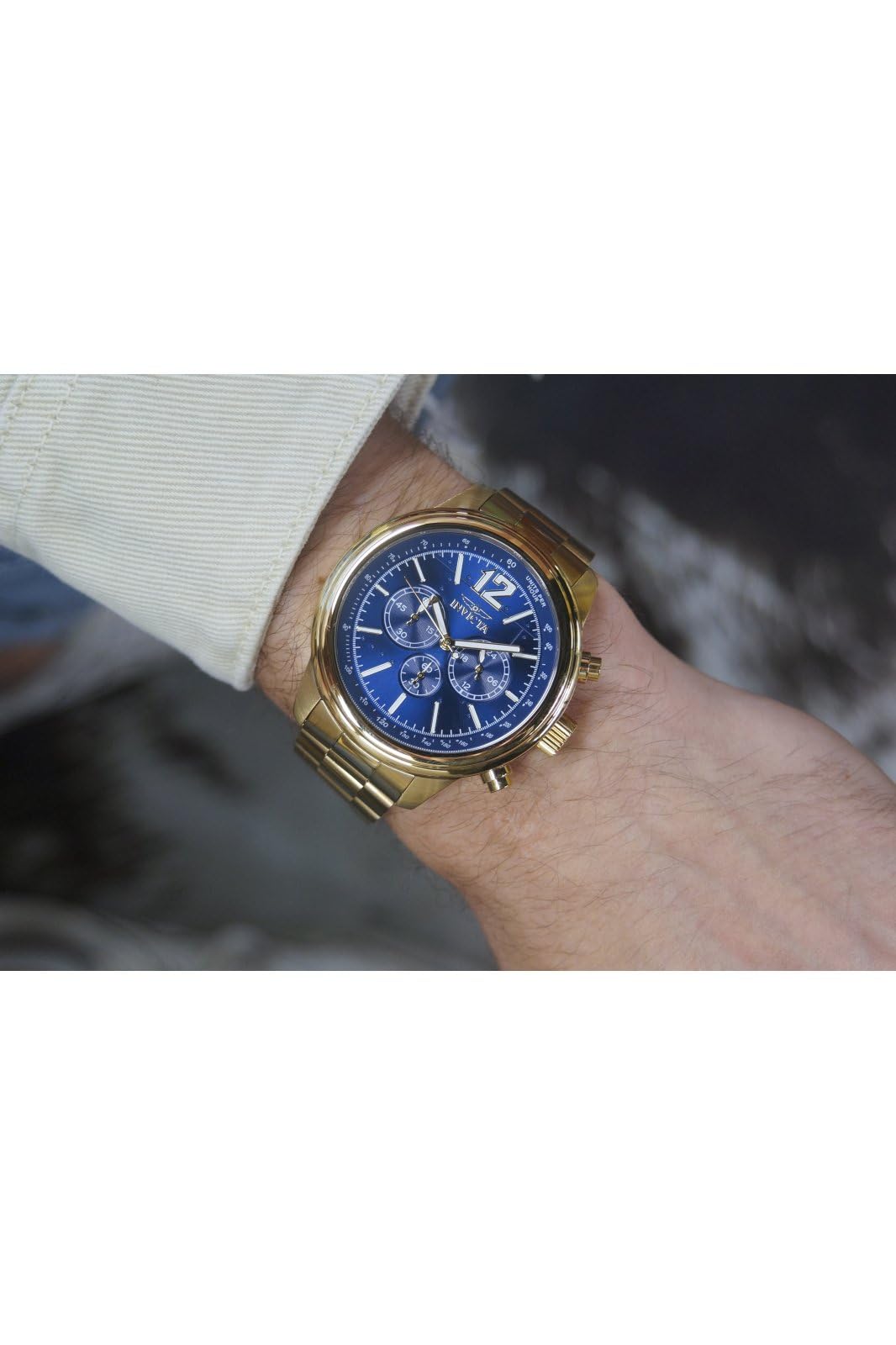 Invicta Aviator 28896 Men's Quartz Watch - 49mm Stainless Steel Chronograph with Date Window | Includes Invicta Watch Repair Kit ITK001 | Perfect for Aviation Enthusiasts, Business Professionals & Everyday Wear