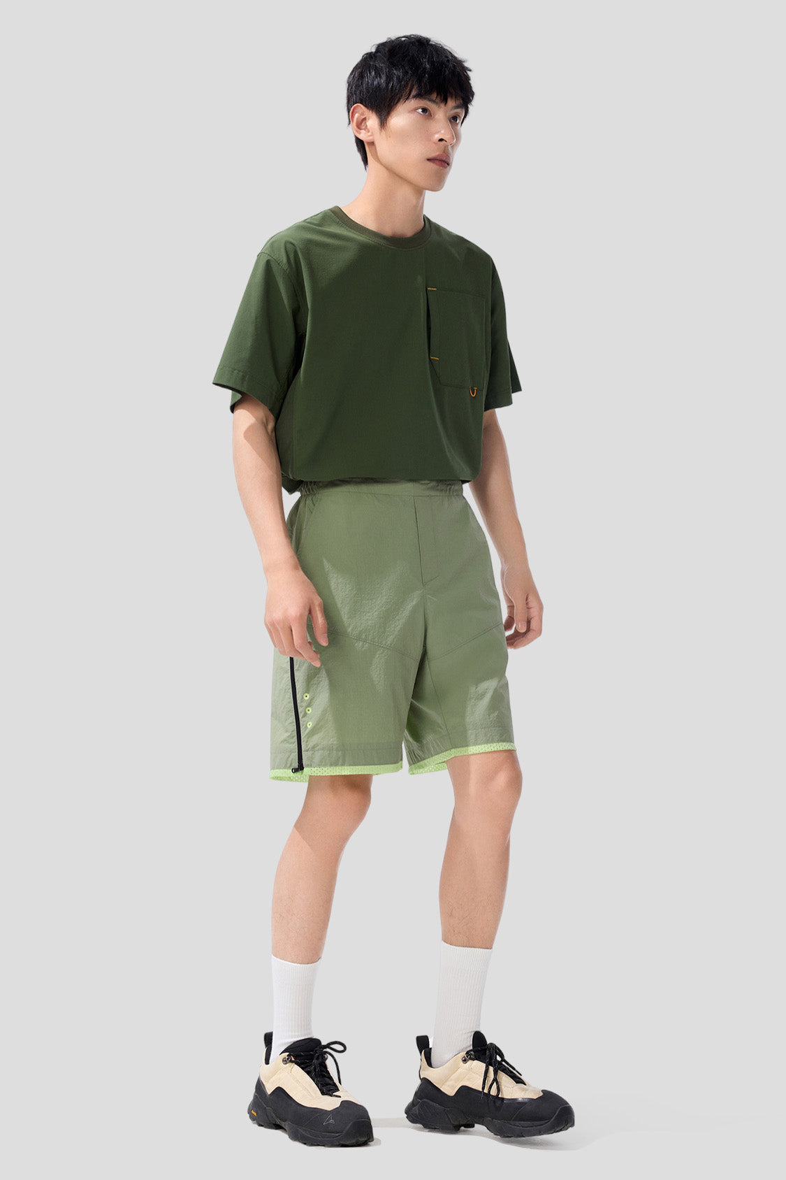 Flow Men's Quick-Dry Water Drain Swim Shorts UPF 50+ Sun Protection - Perfect for Beach, Pool & Water Sports
