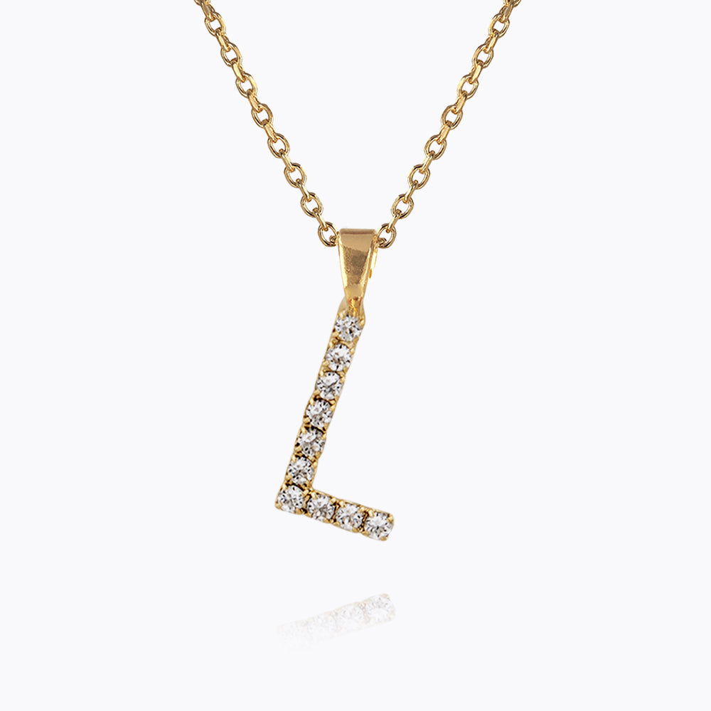 Personalized Mini Letter Necklace with Crystal Charm - Custom Initial Pendant for Women - Perfect for Gifts, Anniversaries & Everyday Elegance