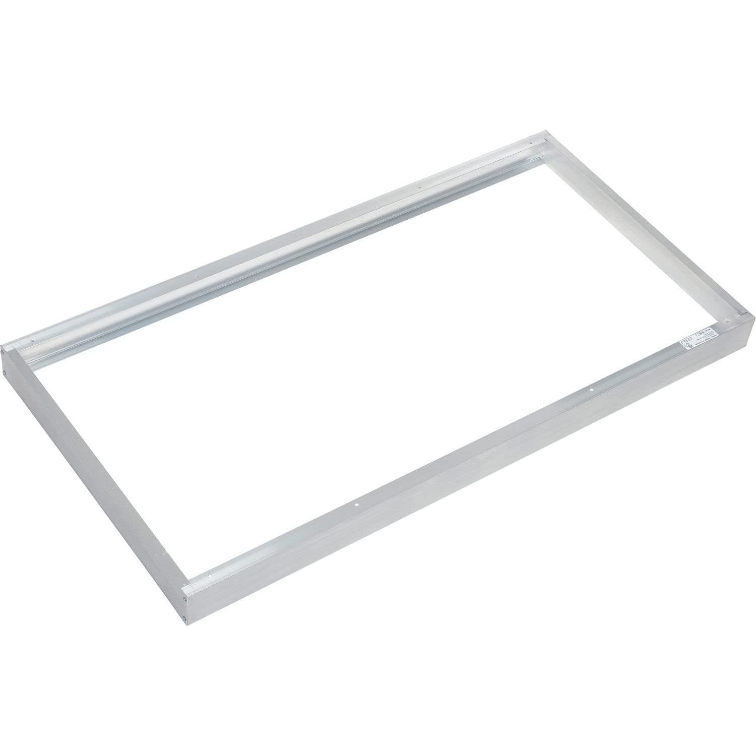 2x4 FT Universal Surface Mount Frame for LED Panel Lights - Drop Ceiling & Flat Panel Troffer Fixture - UL DLC Listed for Indoor Residential, Commercial & Office Use - Perfect for Kitchens, Shops and Industrial Spaces
