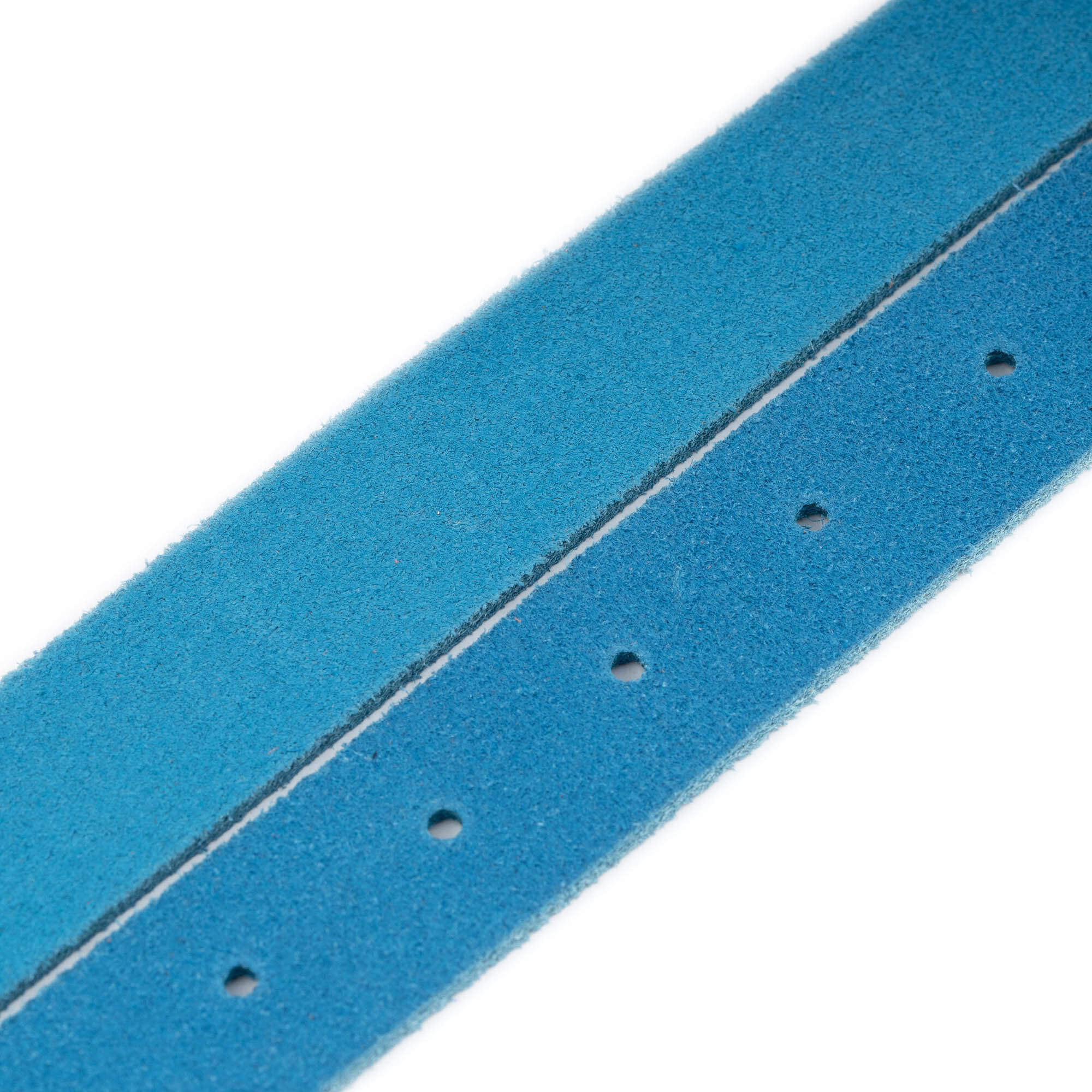 2.5 cm Azure Blue Suede Leather Belt Replacement Strap for Dunhill Buckles - Women's Fashion Accessory for Office, Casual & Special Occasions