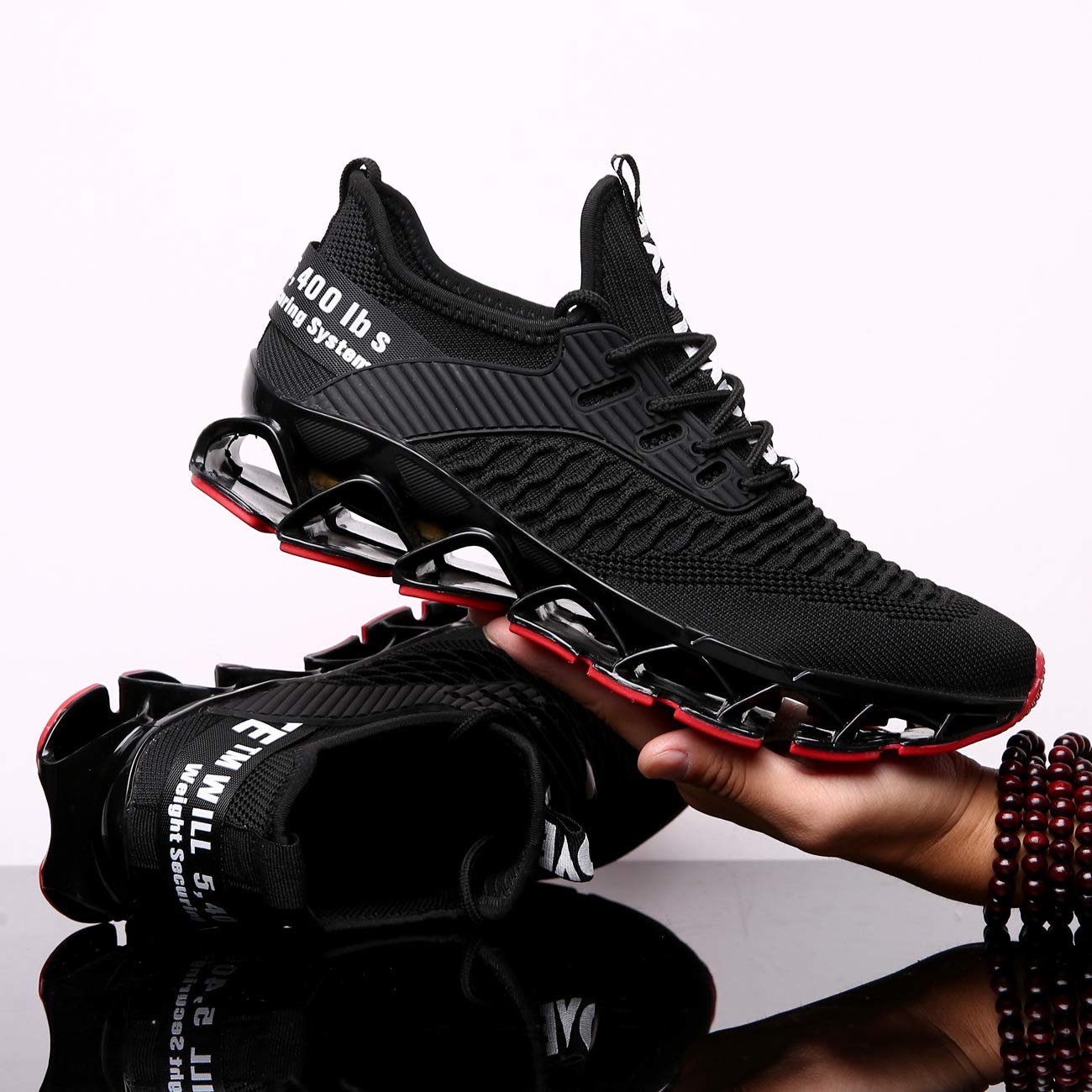 Chopben Men's Running Shoes - Non-Slip Blade Design Fashion Sneakers with Breathable Mesh & Soft Sole for Athletic Walking, Jogging, and Casual Wear | Perfect for Gym, Outdoor Activities, and Daily Use
