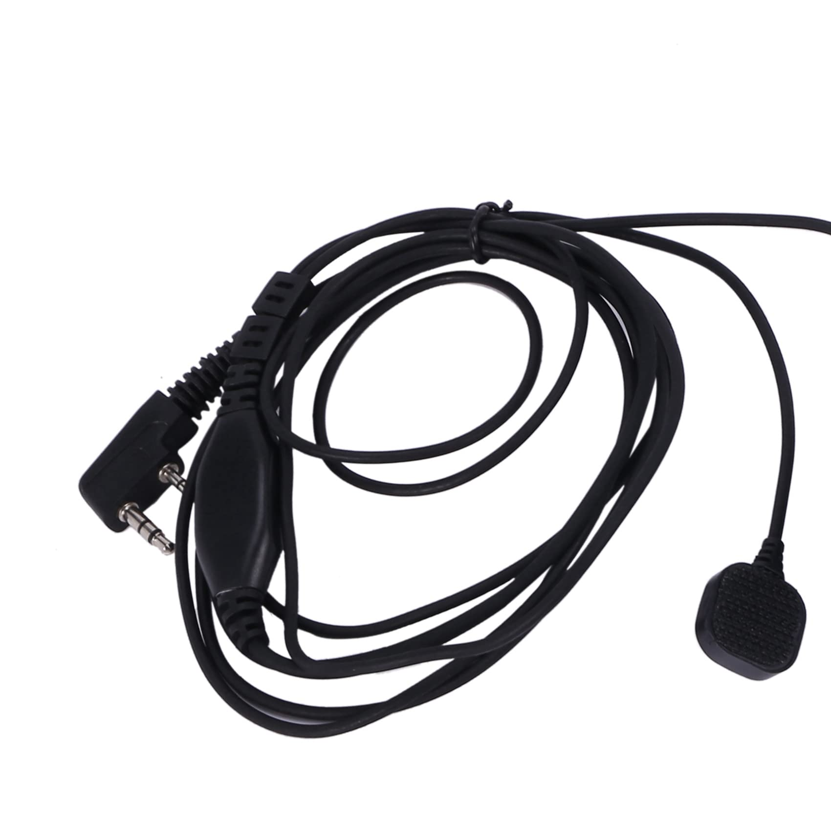 XIDIT 10X Throat Microphone Vibration Headset - Noise Cancelling Earpiece for Baofeng UV-5R, UV-82, UV-B6 Two Way Radios - Perfect for Security, Construction & Outdoor Adventures