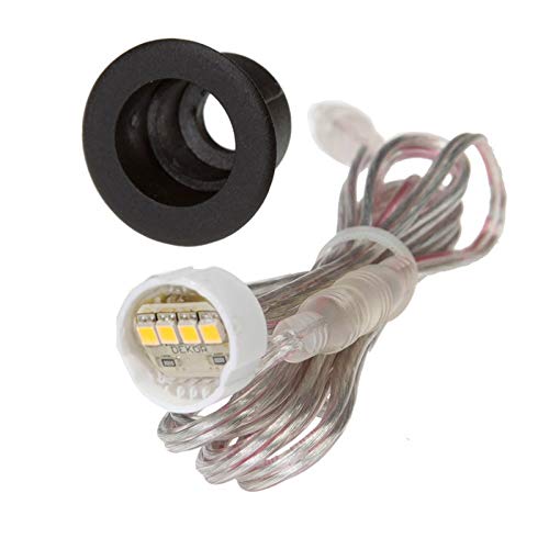 DEKOR LED Recessed Stair Lights - 4 Pack Step Lighting for Indoor & Outdoor Use (Oil Rubbed Bronze) - Perfect for Staircase, Pathway, and Deck Illumination